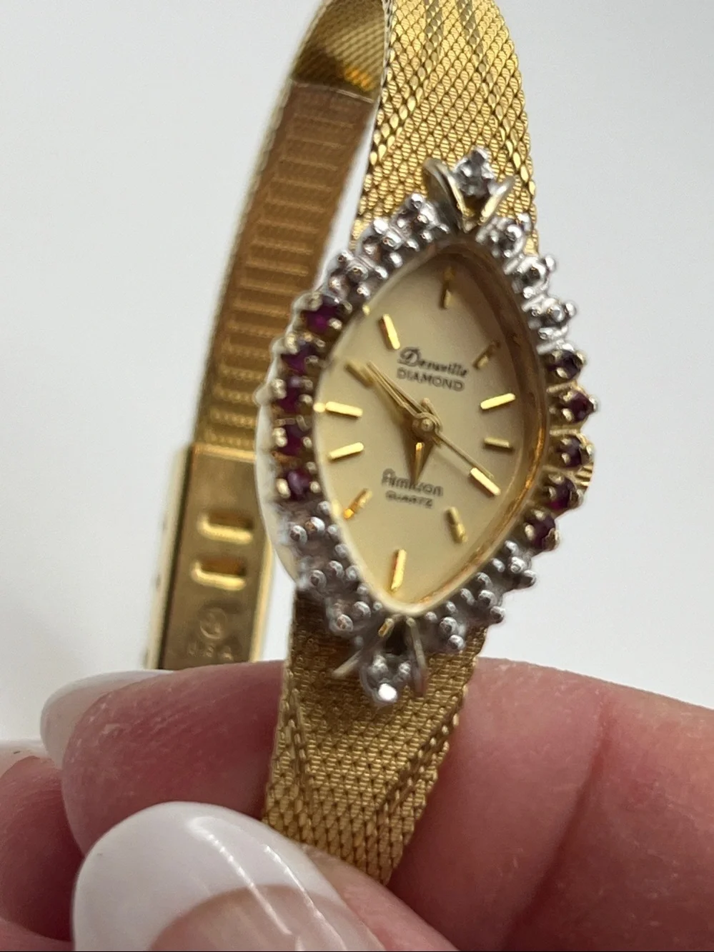 Diamond Deauville gold tone